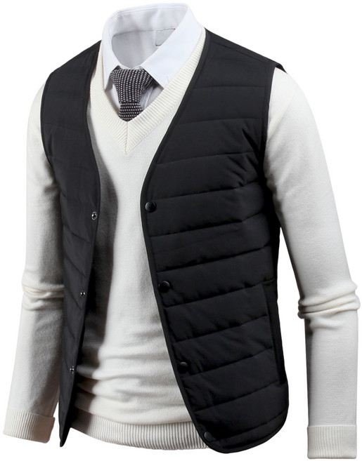 다꾸앙 남성용 BMO 경량 패딩 조끼 ve1536