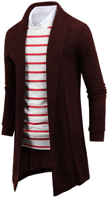 다꾸앙 남성용 MJ 멋스러운 오픈숄 롱 가디건 cd1637