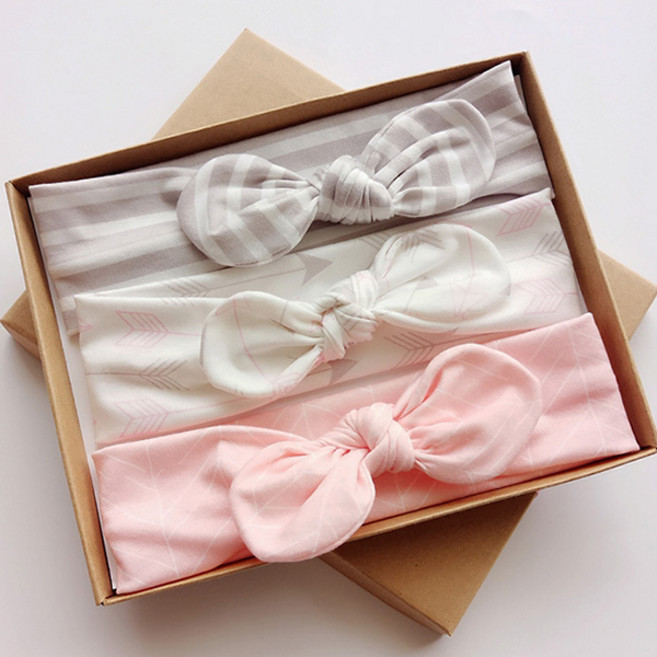蝴蝶結髮帶 3入組