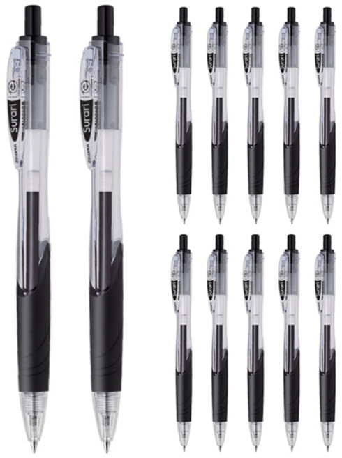 제브라 스라리 젤잉크펜 0.7mm, 블랙, 12개