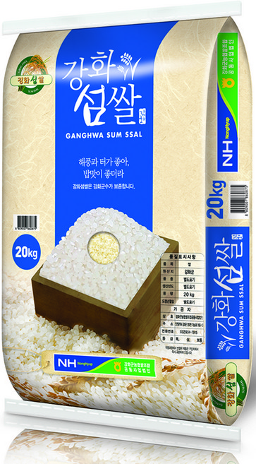 강화군농협 2025년산 햅쌀 강화섬쌀 삼광 백미, 상등급, 20kg, 1개