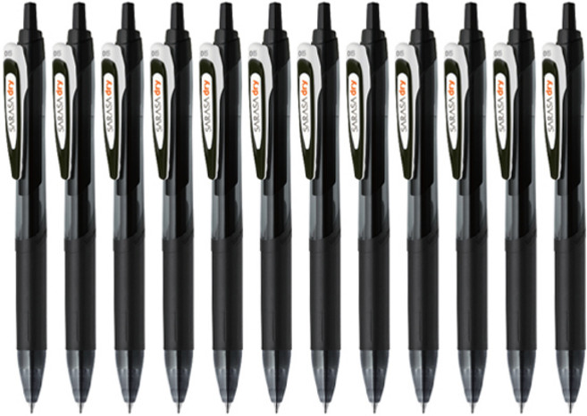 사라사 드라이 젤잉크펜 0.5mm, 블랙, 12개