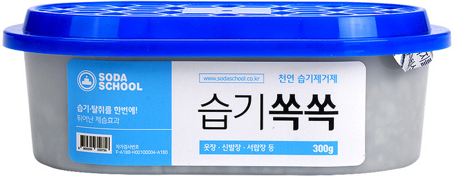 소다스쿨 반복사용 습기제거제 습기쏙쏙 제습제, 300g, 1개