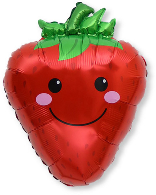 와우파티코리아 스마일 과일 은박풍선, 산딸기, 3개