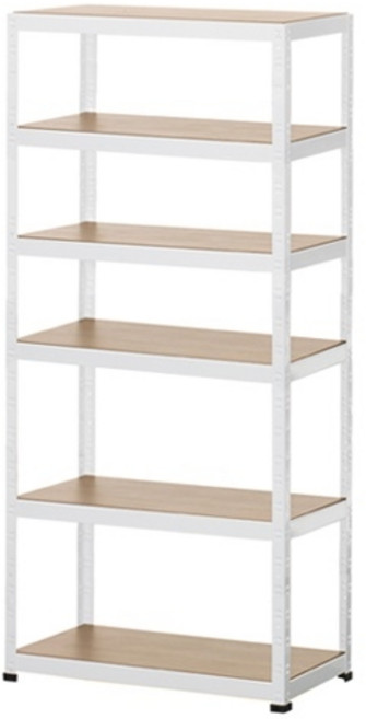 슈랙 수납선반 6단 1000 x 300 x 2100 mm, 화이트