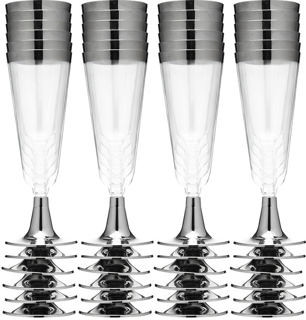 플라스틱 샴페인잔, 160ml, 24개