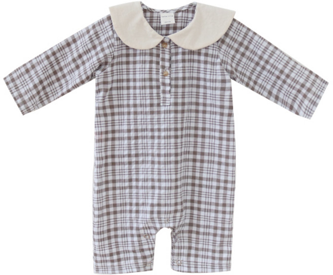 베베나인 메이플 체크 슈트