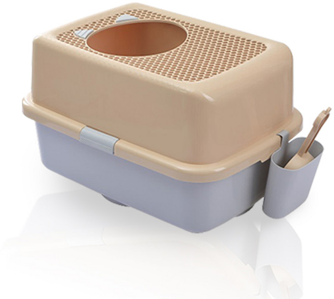 네이처펫 탐나는 탑도어형 고양이 화장실, 커피 + 그레이, 1개