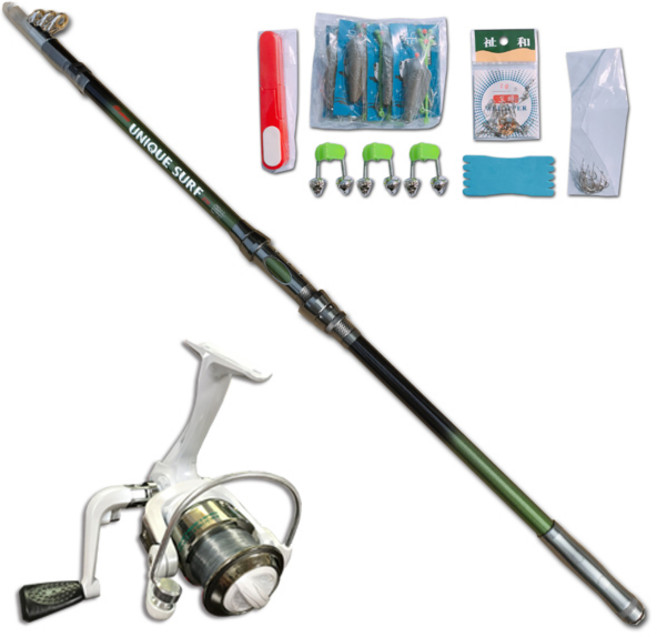 아스펜 유니크 서프 270 원투낚시세트, 혼합 색상