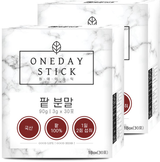 굿허브 원데이스틱 팥분말, 3g, 30개입, 2개
