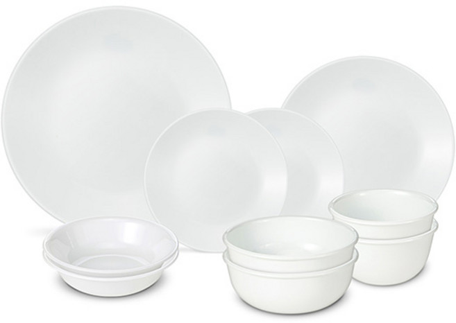 코렐 저스트화이트 2인 코리안 홈세트 10p, 6종, 10개