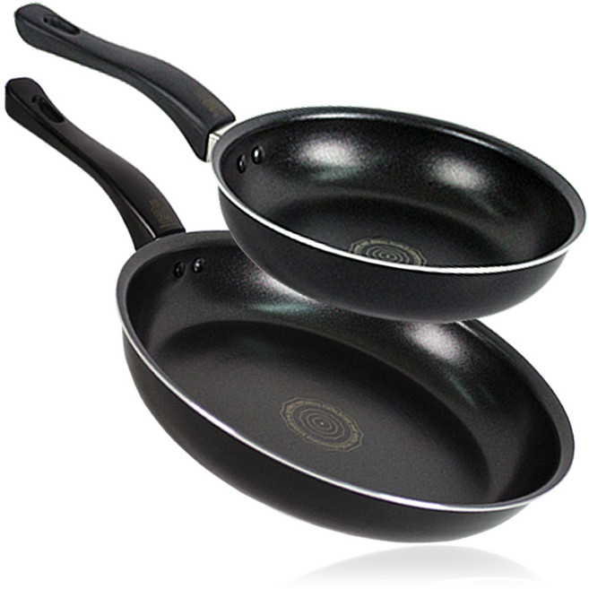 오스벨 베이직 프라이팬세트 2개, 혼합색상, 20cm + 28cm, 1세트