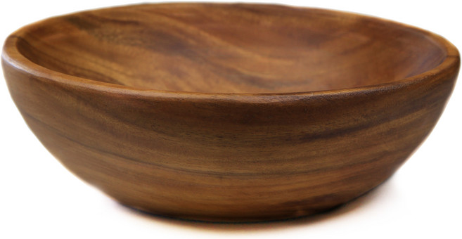 아카시아 원형 샐러드볼 135mm, 혼합색상, 1개