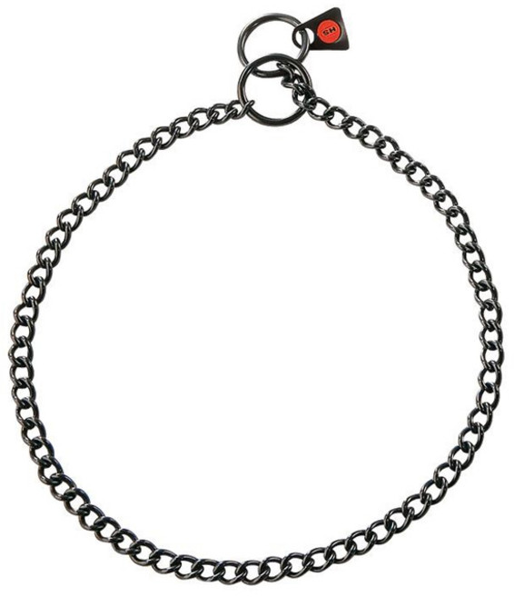 HS 블랙스텐 반려견 체인목줄, 1개