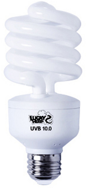 럭키허프 데저트 UVB 10.0 파충류 램프 26W 사막, 혼합 색상, 1개