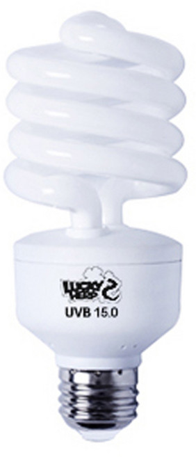 럭키허프 인텐스 UVB 15.0 파충류 램프 26W, 혼합 색상, 1개