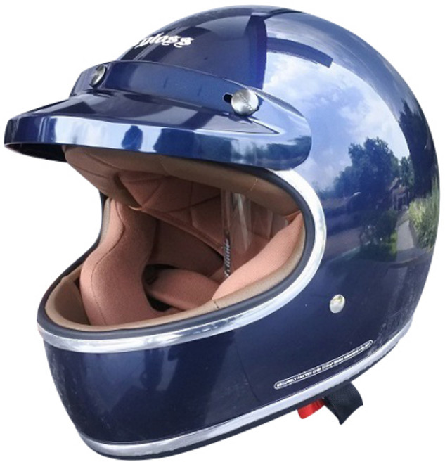 칼글로스 그링고 스타일 풀페이스 헬멧, 블루