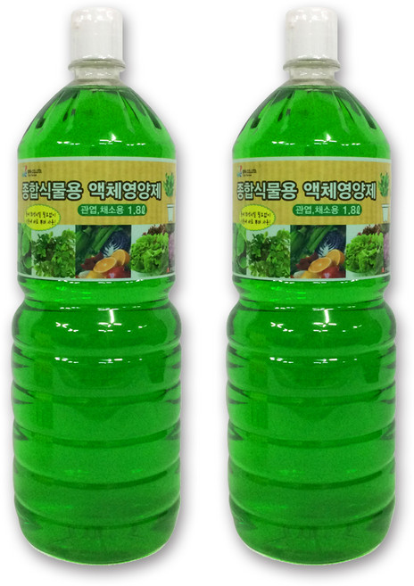 종합식물용 액체영양제, 1.8L, 2개