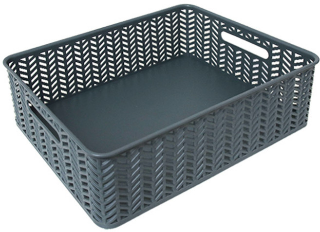 스내지 헤링본 바스켓 오픈형 5-1호 20L, 차콜, 1개