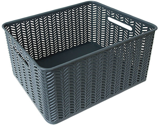 스내지 헤링본 바스켓 오픈형 6-1호 29L, 차콜, 1개