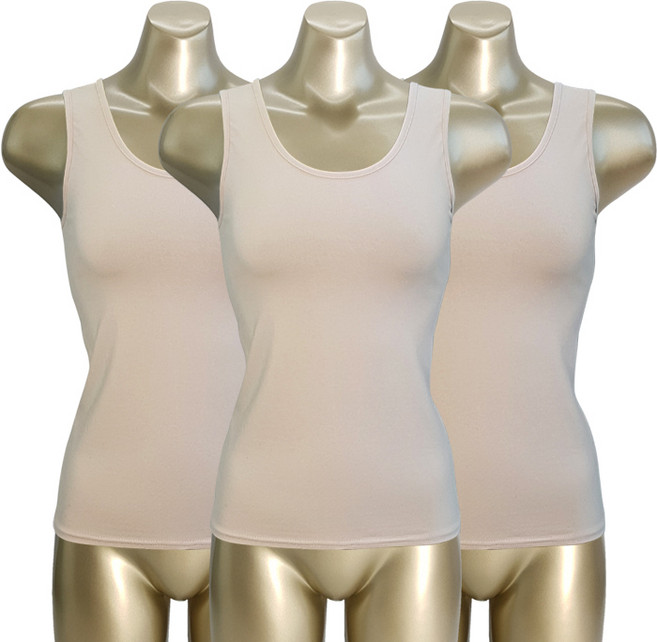 모띠마마 여성용 순면 스판 나시 3p