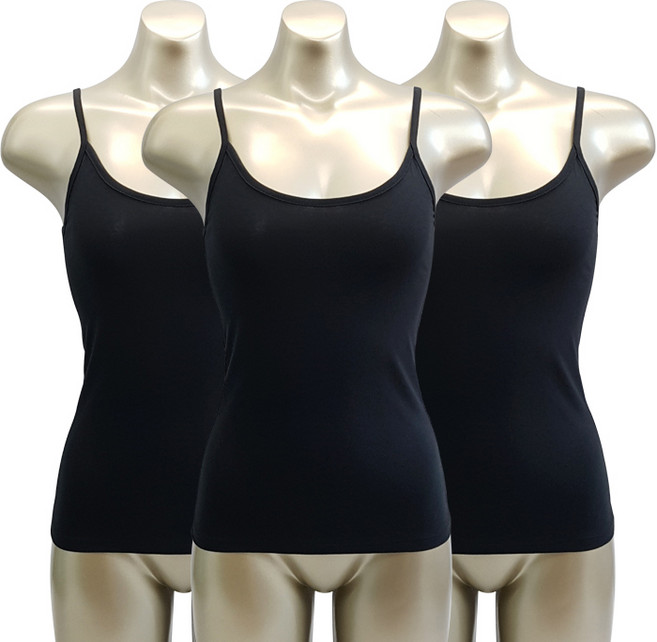 모띠마마 여성용 순면 스판 끈나시 3p