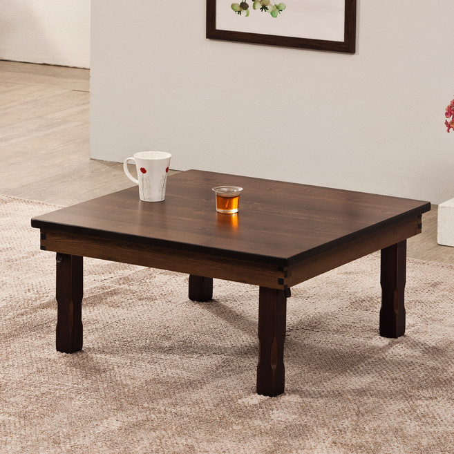 4MERIT 現代方形摺疊桌 600 x 600 x 260 mm, 復古
