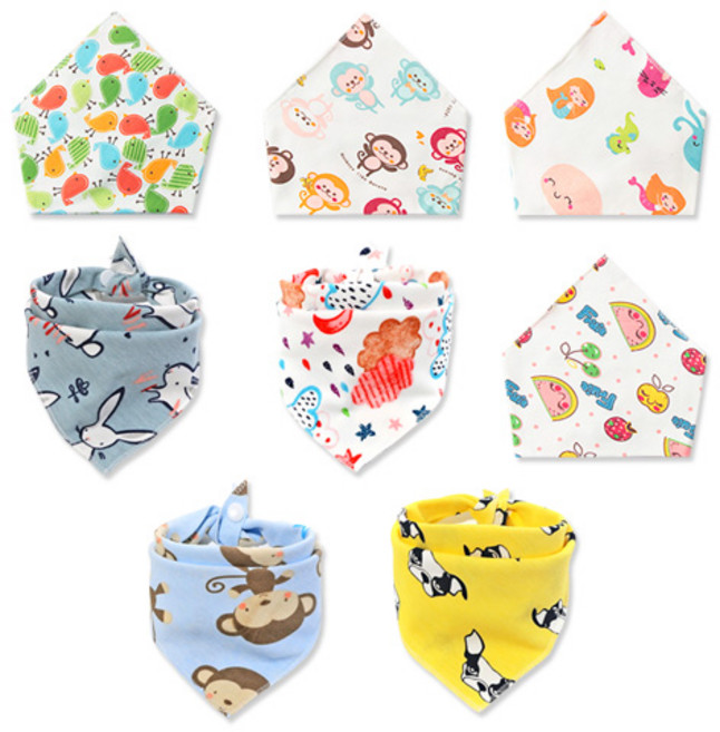 구디스 유아 스카프빕 8종 세트