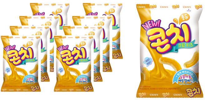 크라운 콘치 크림치즈, 110g, 9개