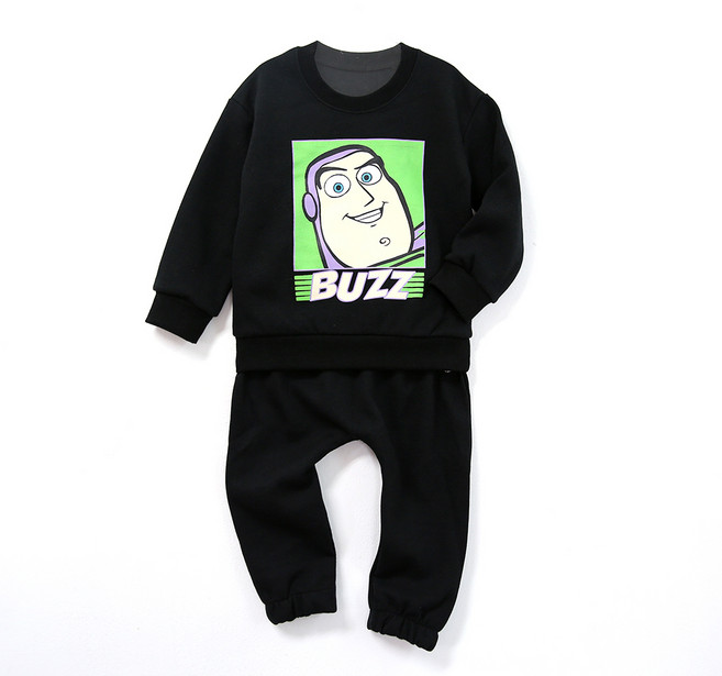 리틀래빗 아동용 D 버즈맨투맨 긴팔 상하의 세트