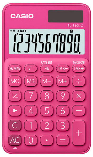 카시오 휴대용 계산기 SL-310UC, RD, 1개