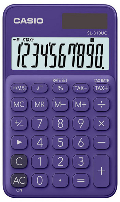 카시오 휴대용 계산기 SL-310UC, PL, 1개