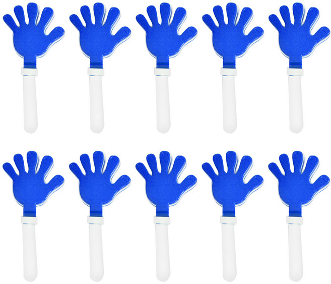 파티쇼 응원용짝짝이 손바닥, 블루, 10개