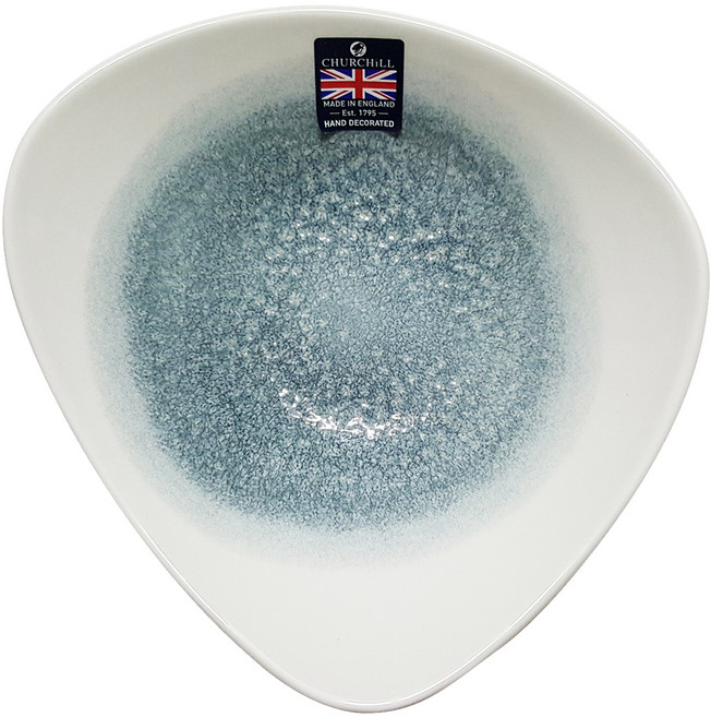 처칠 스튜디오 라쿠 삼각 볼 23 x 7.5 cm, 토파즈블루, 1개