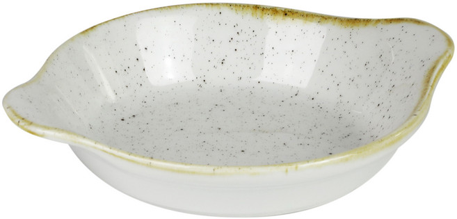 처칠 스톤캐스트 핸들 라운드 디쉬 소 18 x 15 x 3.5 cm, 발리화이트, 1개