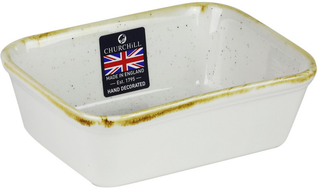 처칠 스톤캐스트 직사각 라자냐 볼 16 x 11 x 5.5 cm, 발리화이트, 1개