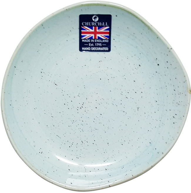 처칠 스톤캐스트 접시, 덕에그블루, 1개