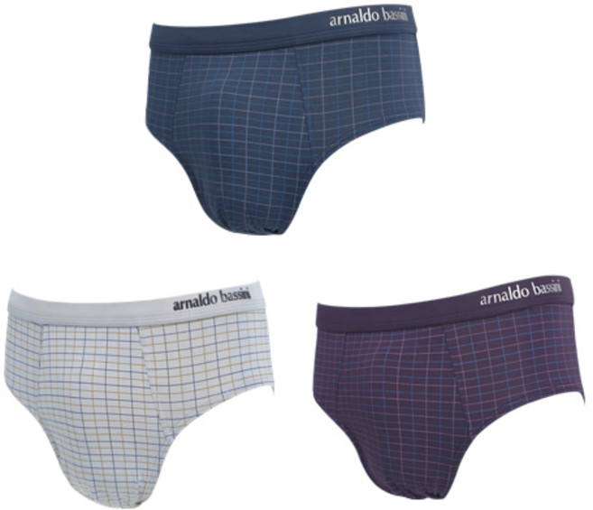 아날도바시니 소프트 모달 브리프 남자 통기성 삼각팬티 3p 세트