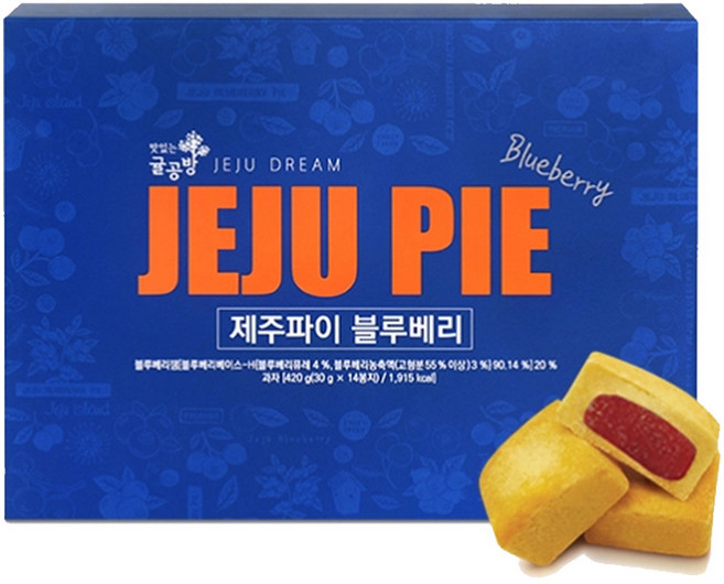 제주드림 제주 블루베리파이, 30g, 14개