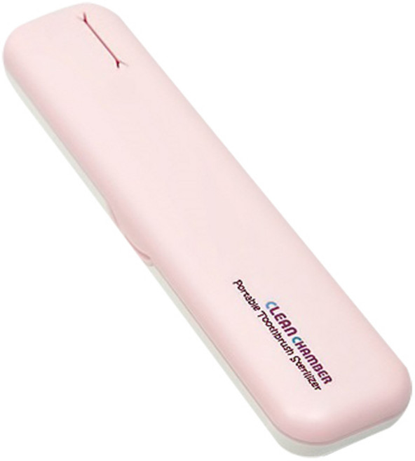 크린챔버 휴대용 칫솔살균기, DK-800, 핑크 + 화이트