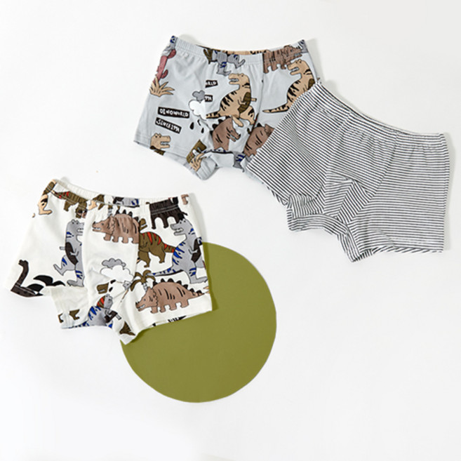 유니프랜드 남아용 백악기 드로즈 3종세트