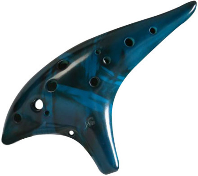 아이딜 도자기 컬러 오카리나 AC 케이스세트, 블루, 1개