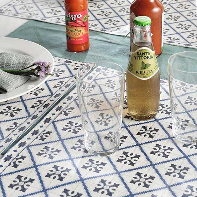 체리하우스 아다마알마 스페니쉬 패턴 방수 테이블매트, 지그재그A, 50 x 35 cm