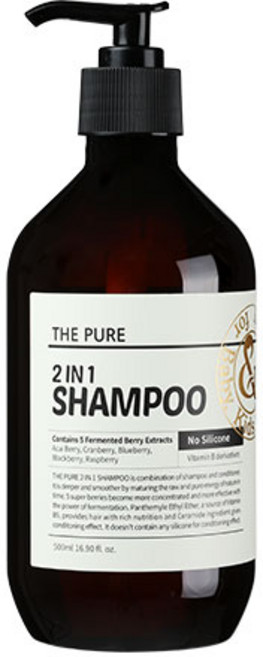 더퓨어 2IN1샴푸, 500ml, 1개