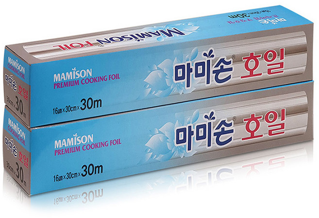 마미손 프리미엄 쿠킹호일, 30m, 2개