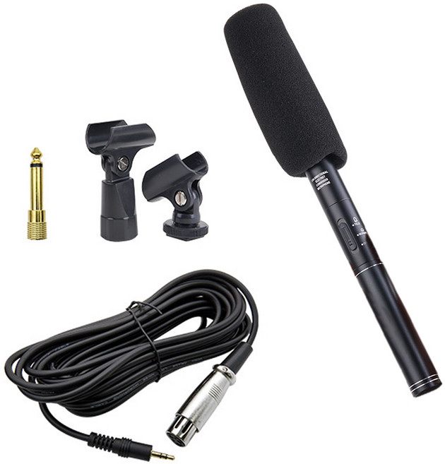 컴스 단방향 고감도 콘덴서 마이크 275mm, BB209