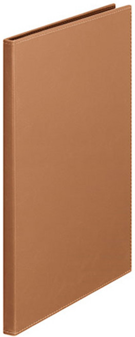 킹짐 레자페이스 유 클리어화일 A4 20매, 카멜, 1개