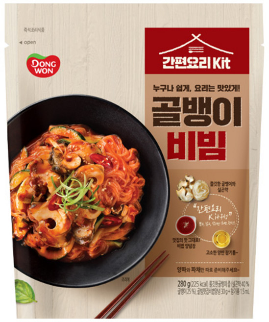 동원 간편요리 KIT 골뱅이비빔, 280g, 1개
