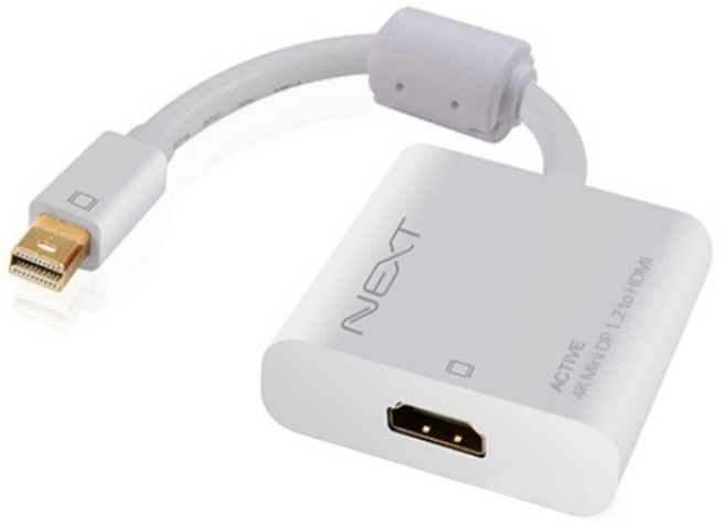 넥스트유 링크 Mini DP to HDMI 컨버터 1.2ver UHD 4K x 2K 30Hz, CP-0841, 1개