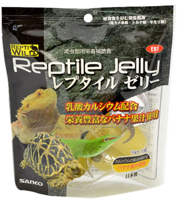 산코 E81 렙타일 파충류 영양젤리 10p, 혼합 색상, 1개